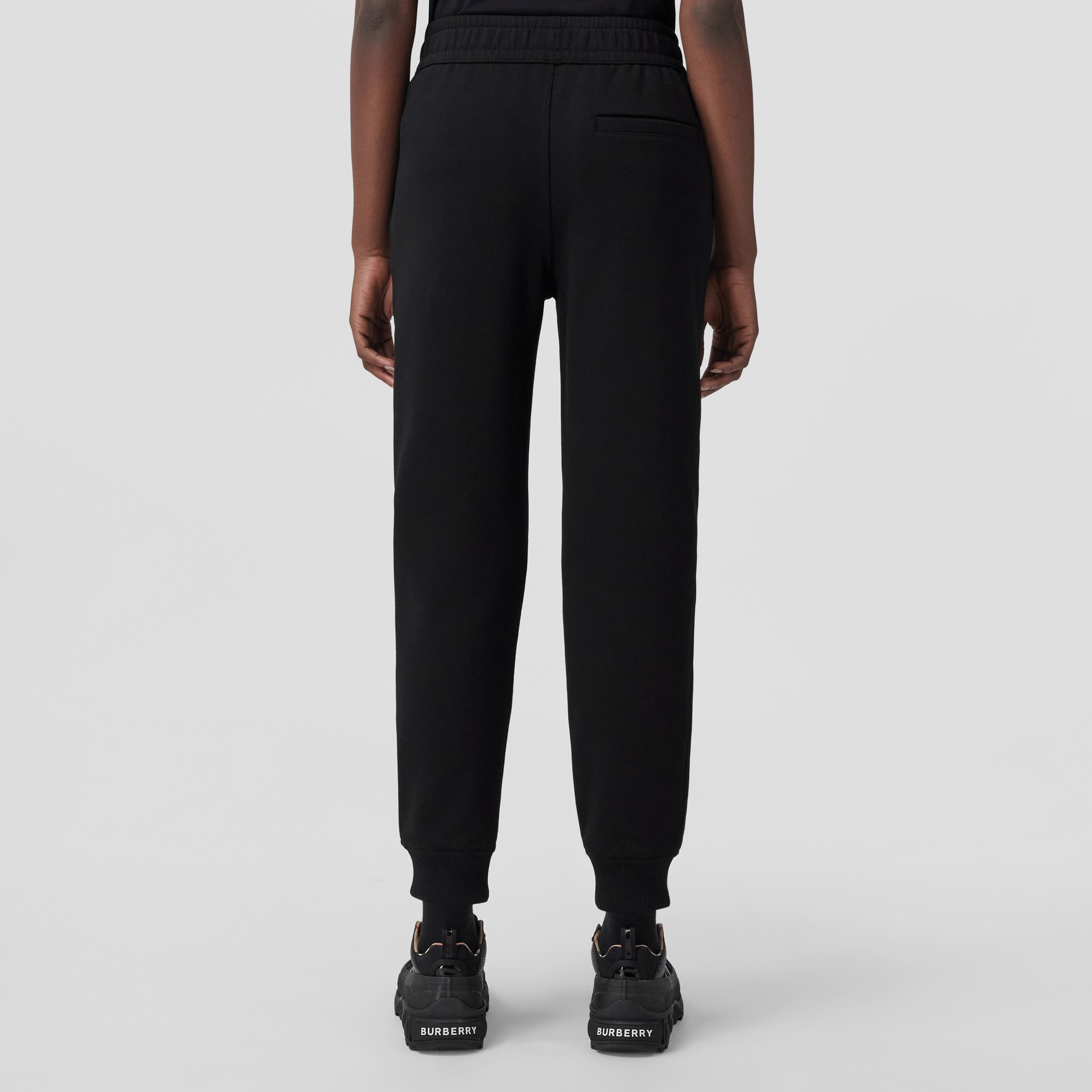 Constellations Print Cotton Jogging Pants in Black - Women | Burberry® Official - 3