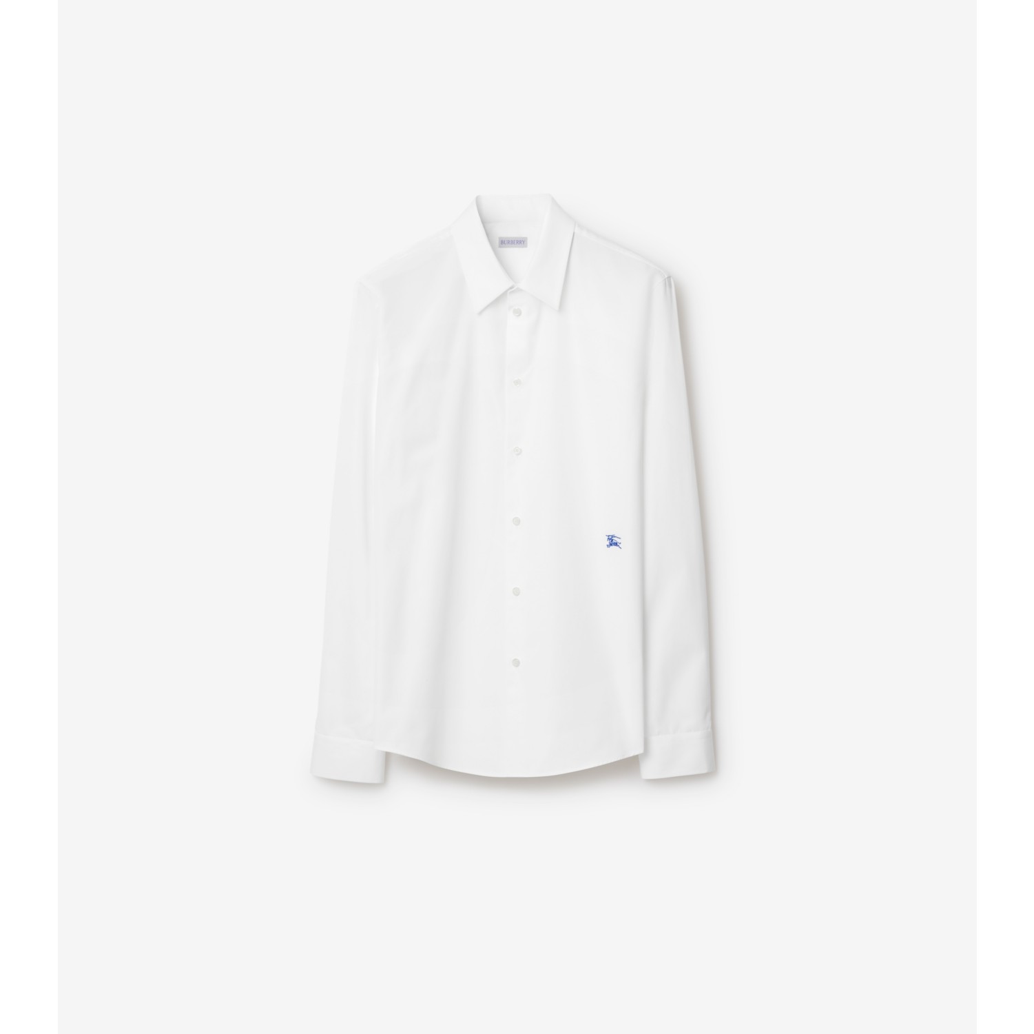 Cotton Formal Shirt in White Men Burberry Official