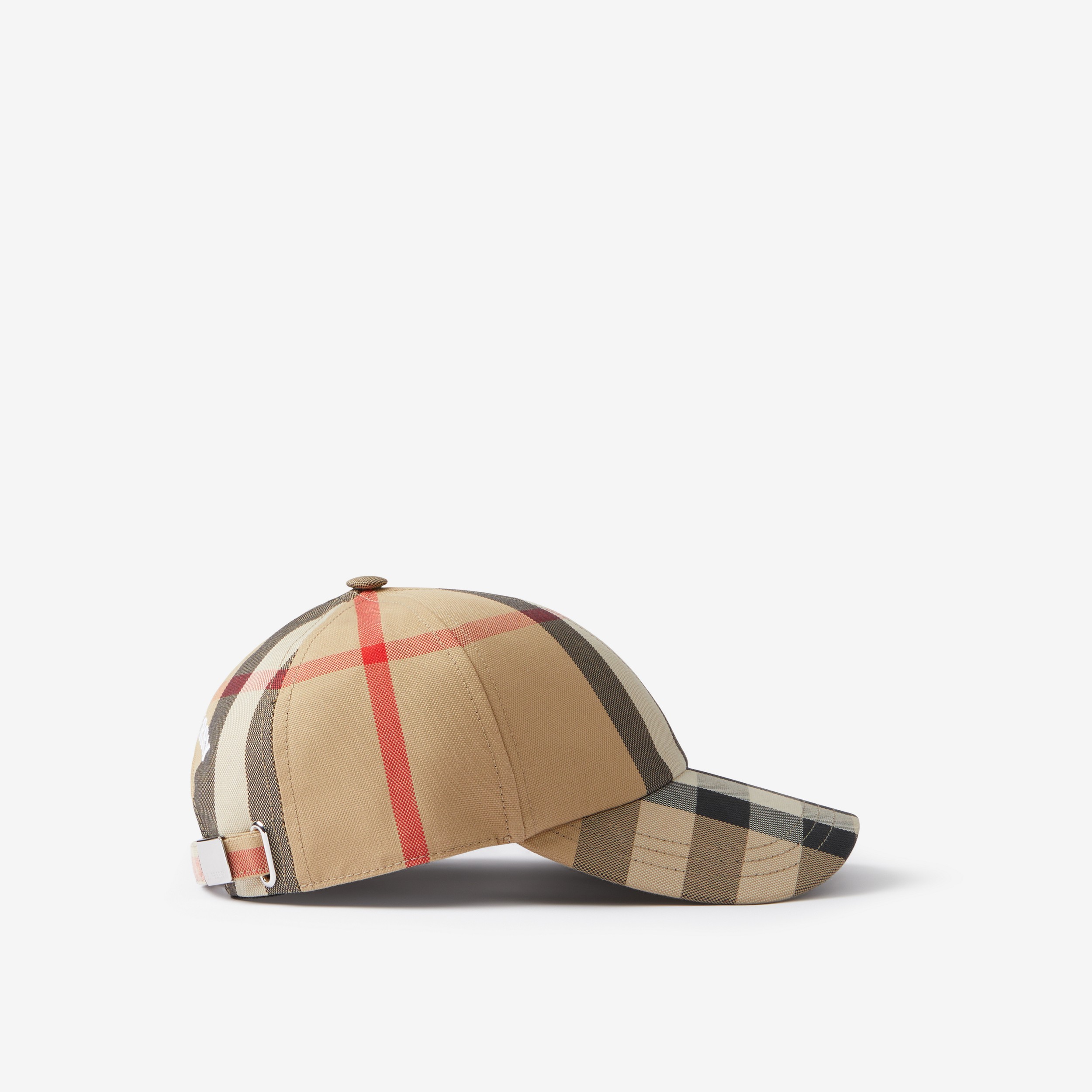 Check Cotton Baseball Cap in Archive Beige | Burberry® Official - 2