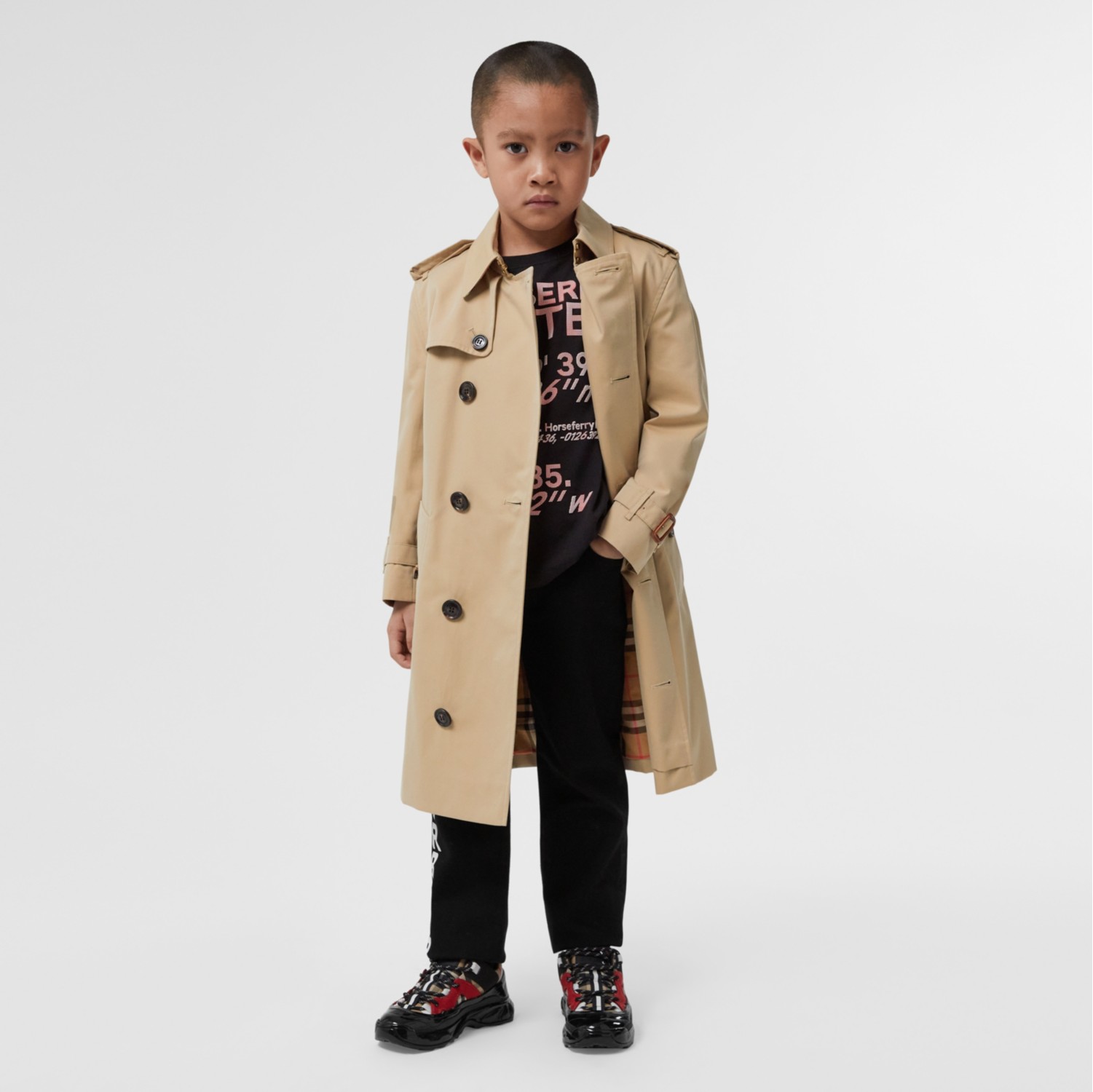 Burberry childrens trench on sale coat