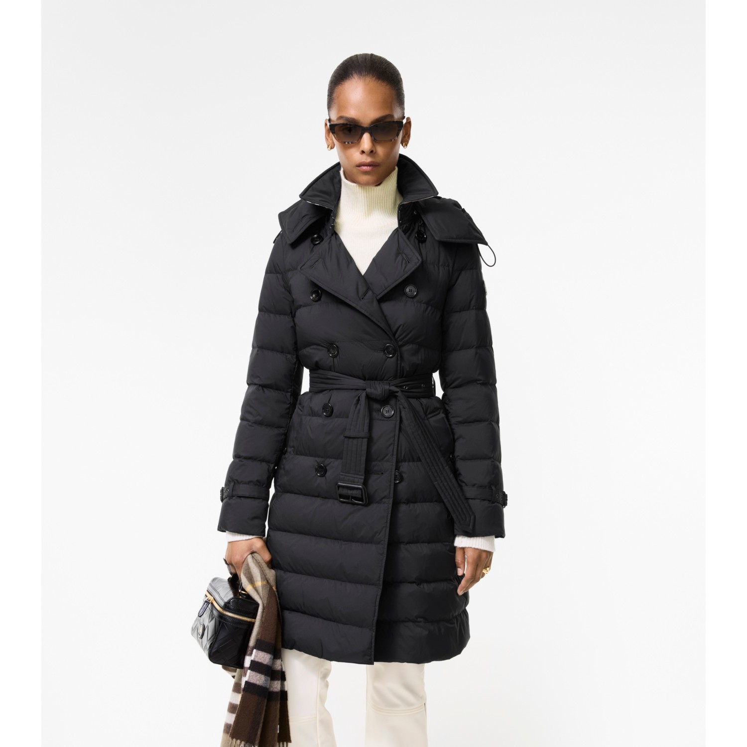 Mid-length Nylon Audley Puffer Coat - thumbnail 2