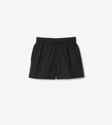 Short en nylon (Noir) - Femme | Site officiel Burberry®