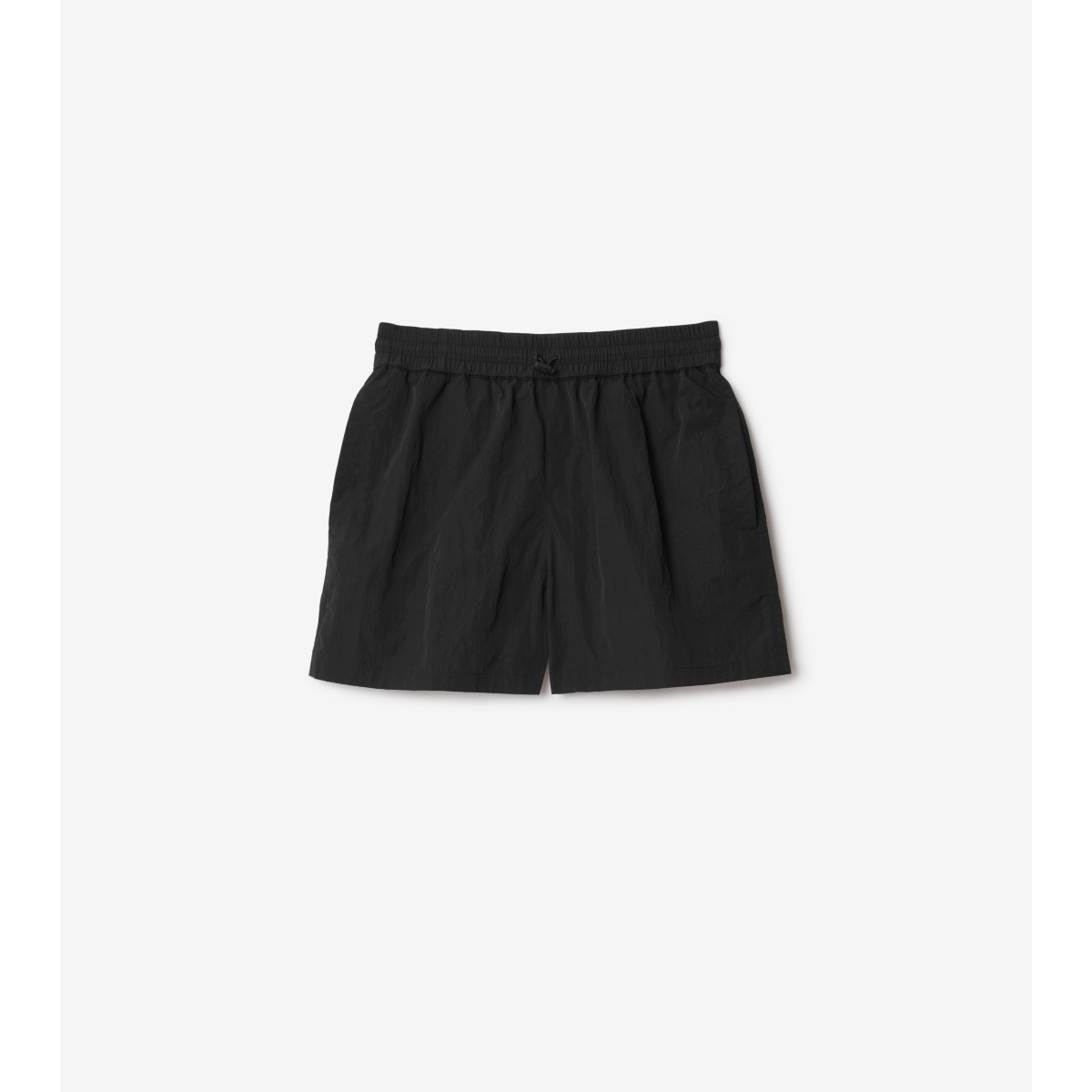 Shop Burberry Nylon Shorts In Black