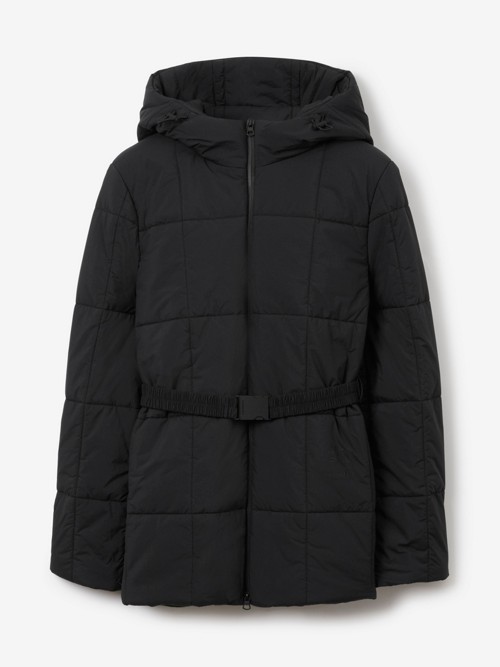 Burberry Ekd Nylon Quilted Jacket In Black