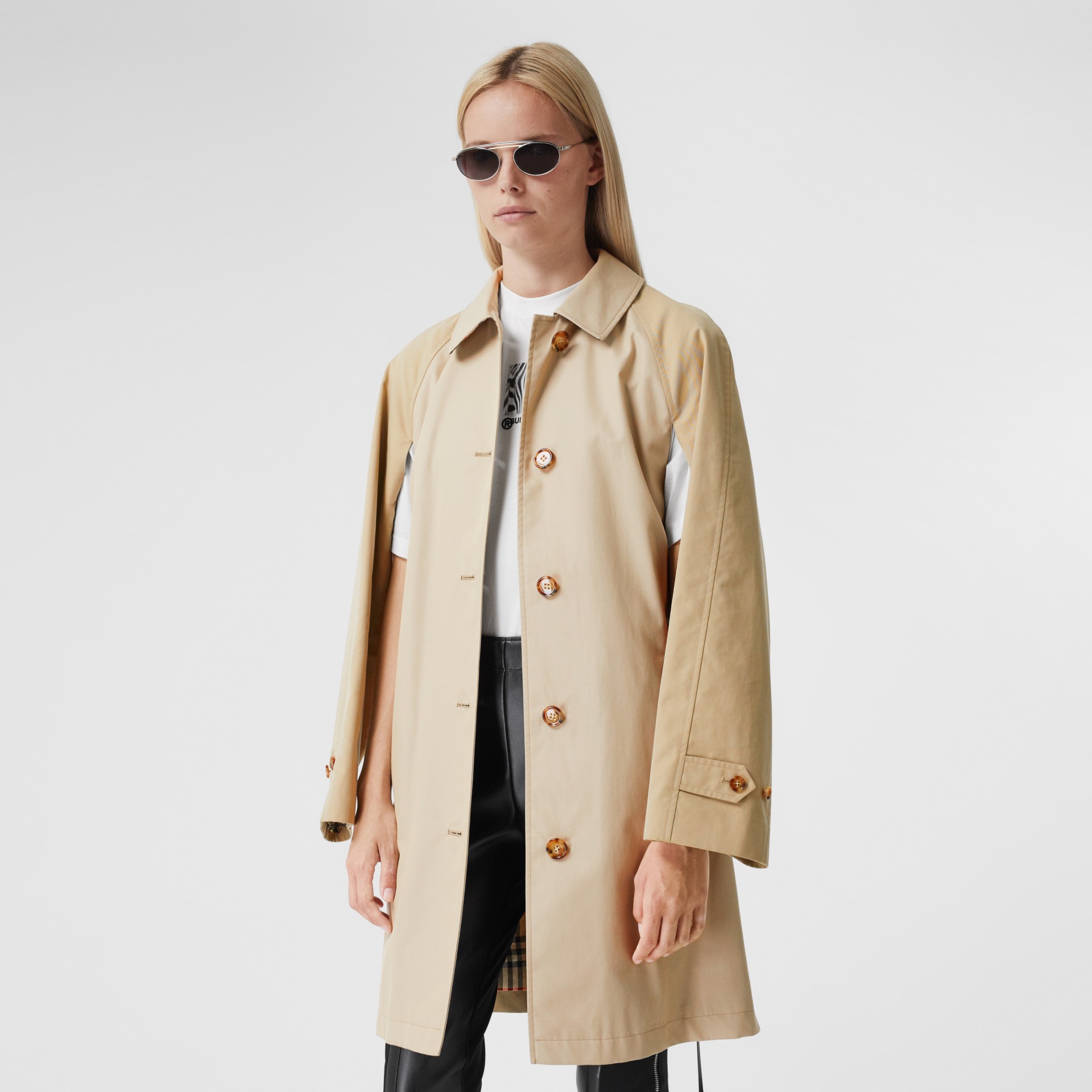 Two-tone Reconstructed Car Coat - Women | Burberry United States