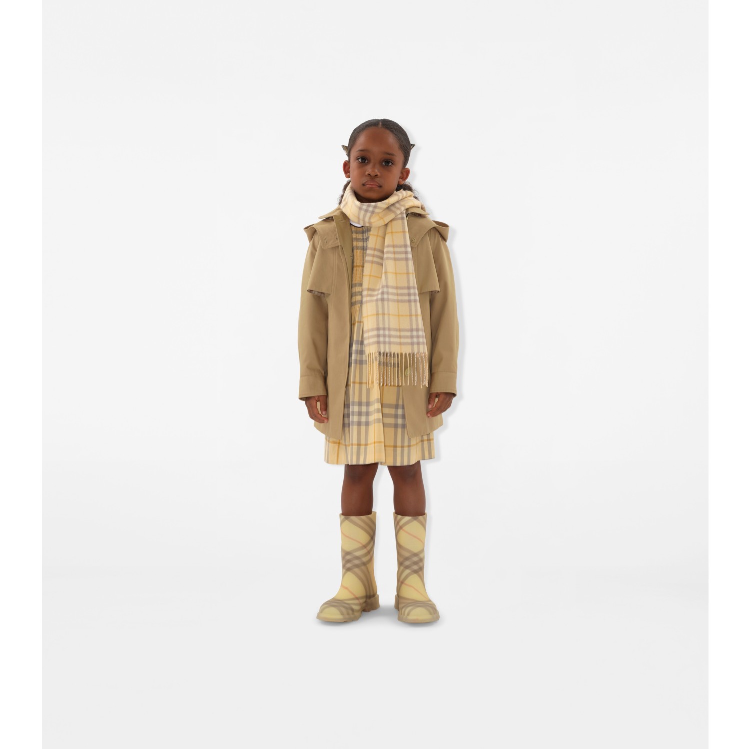 Cotton Hooded Trench Coat