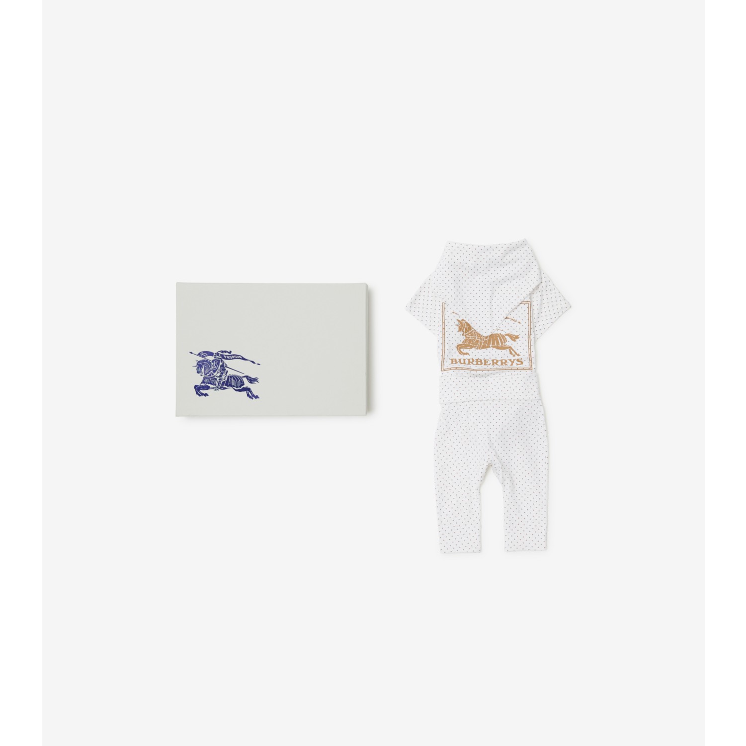 Gift set para bebê com três peças em mescla de algodão