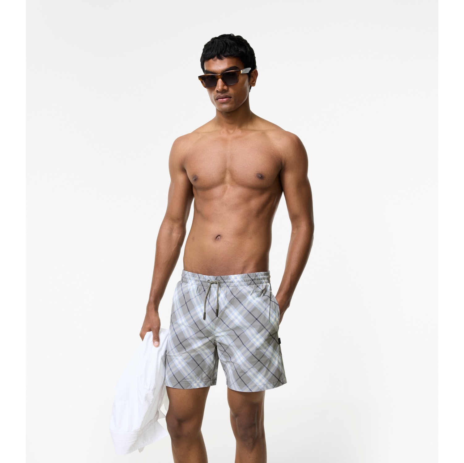 Check Swim Shorts