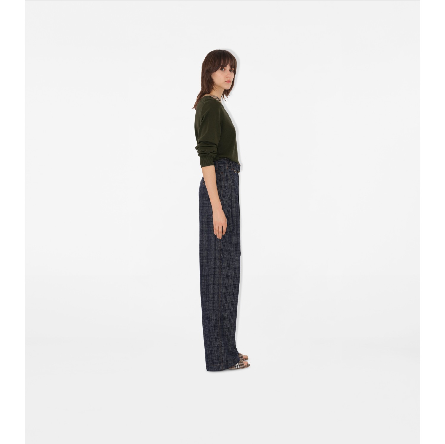 Pull en laine avec Check
