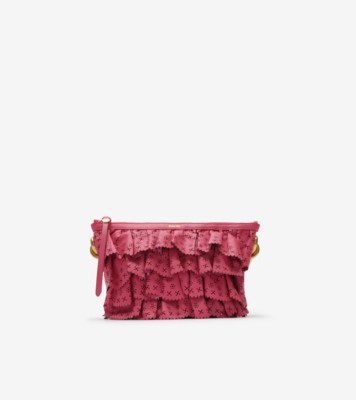 Mini Ruffle Bag in Nougat pink - Women, Leather | Burberry® Official