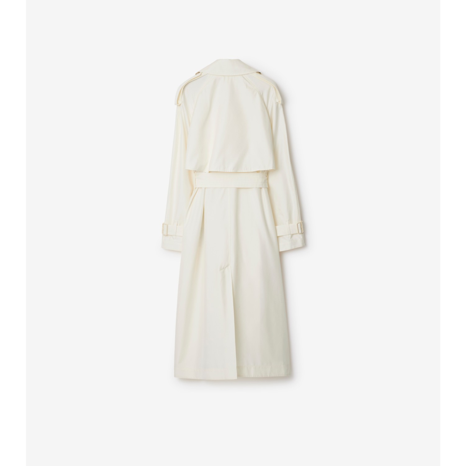 Long Silk Trench Coat