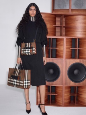 burberry tote bolsa canvas