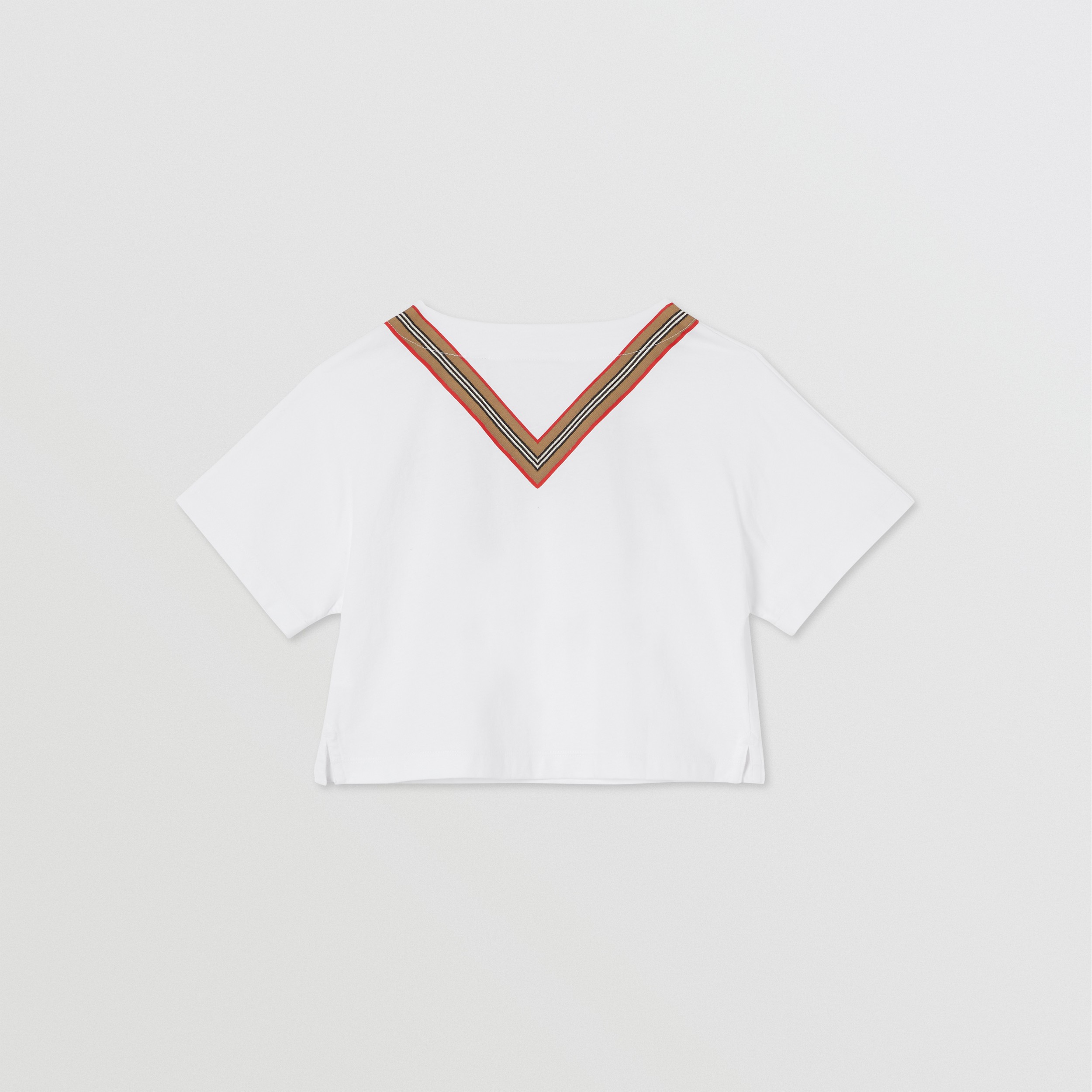 アイコンストライプボウ コットンtシャツ バーバリー