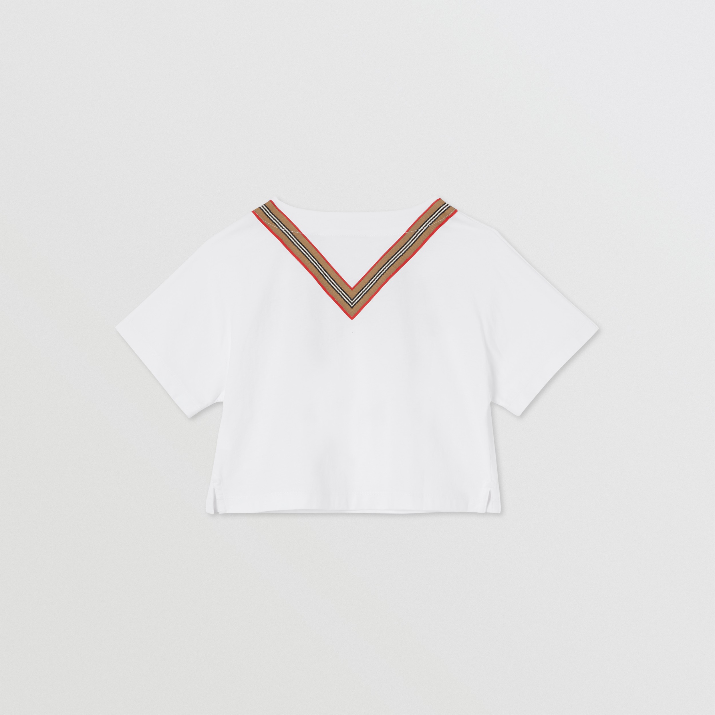 アイコンストライプボウ コットンtシャツ バーバリー