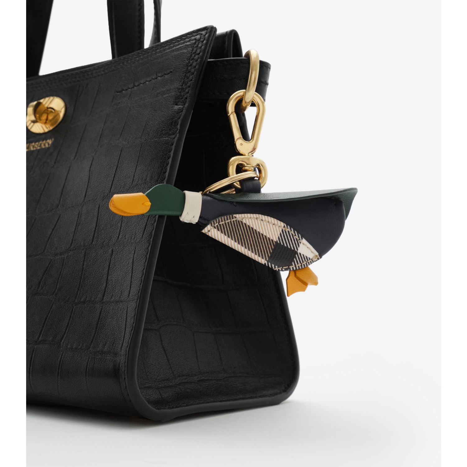 Duck Charm in Vine green - Women | Burberry® Official