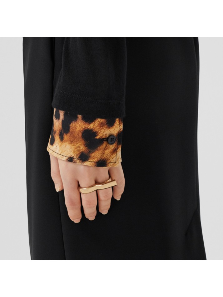 镀金孔眼双环戒指