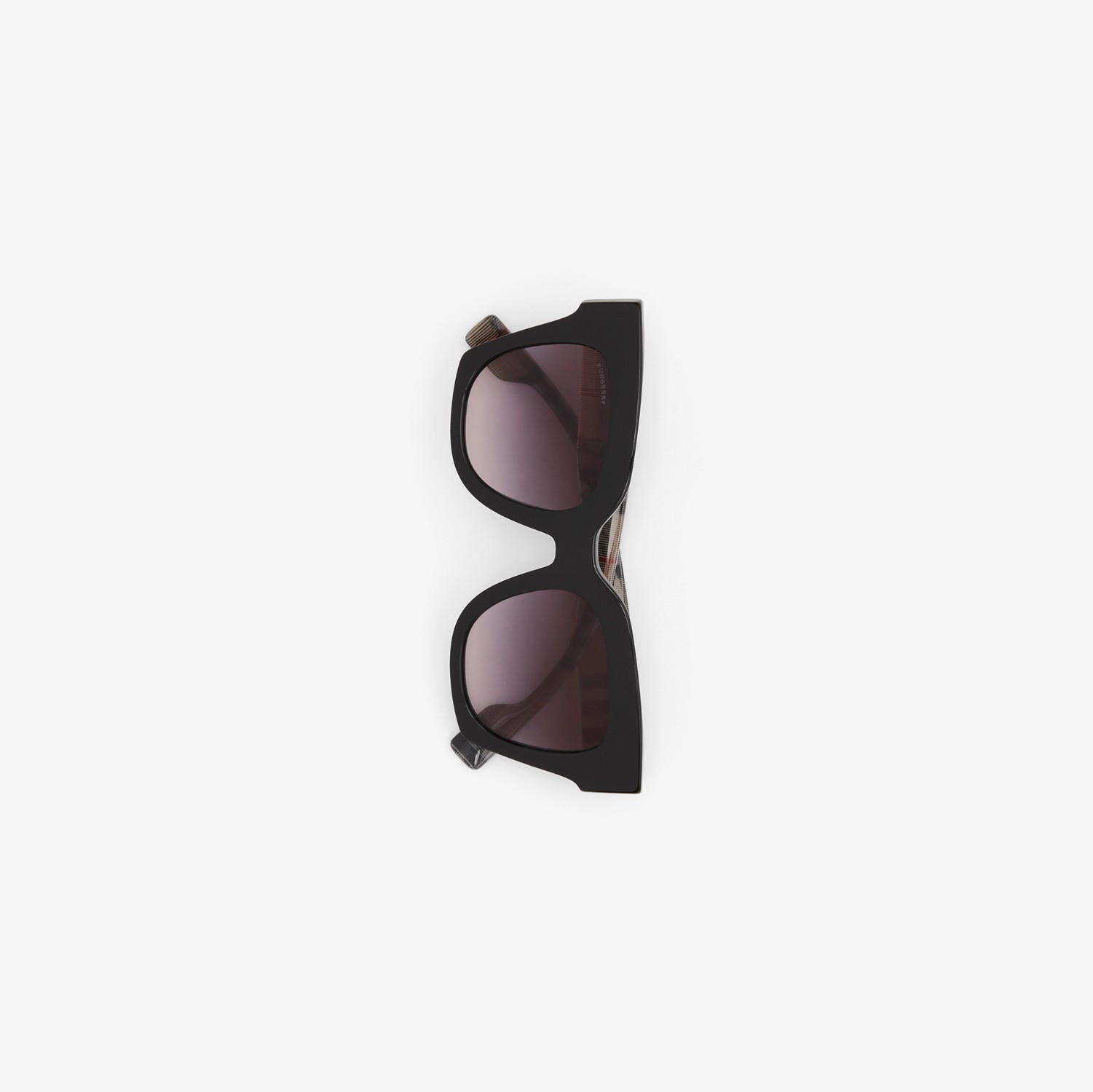Óculos de sol com armação quadrada (Preto/bege) - Mulheres | Burberry® oficial