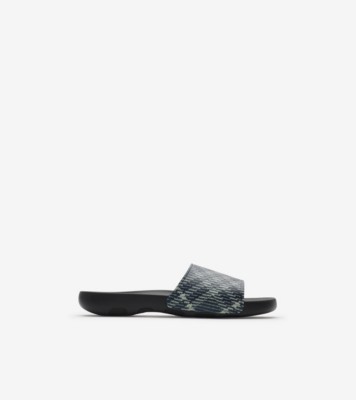 Check Dive Slides in Black/calico - Men | Burberry® Official