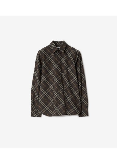 Relaxed Fit Check Cotton Shirt