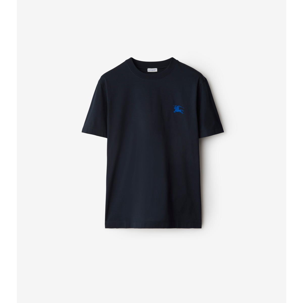 Shop Burberry Cotton T-shirt In Navy