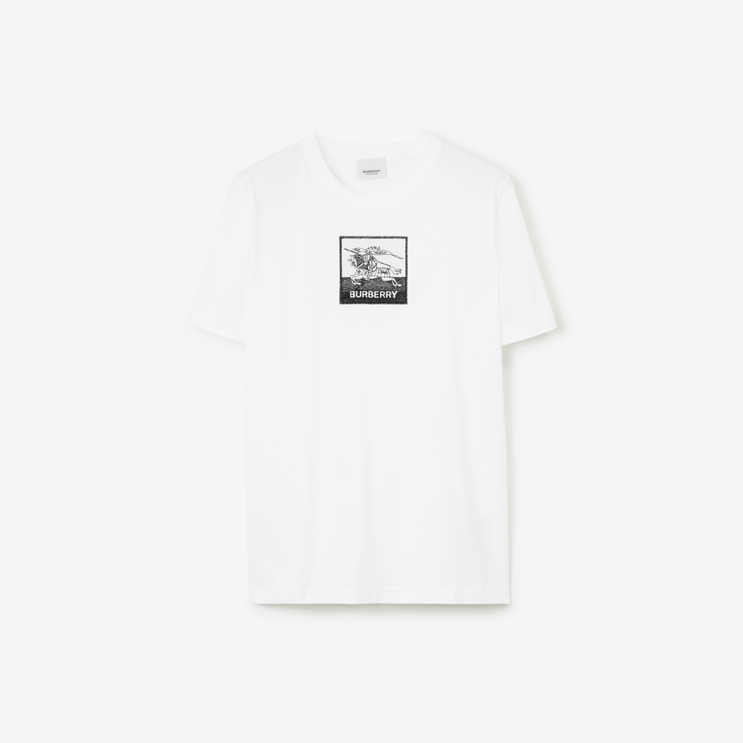 Cotton T-shirt in White - Women | Burberry® Official