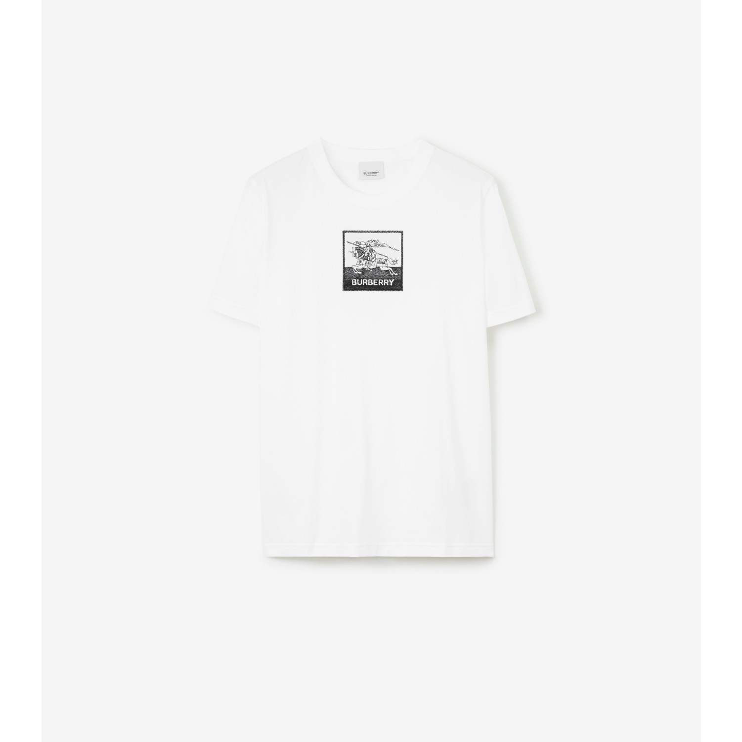 EKD Cotton T-shirt in White - Women | Burberry® Official