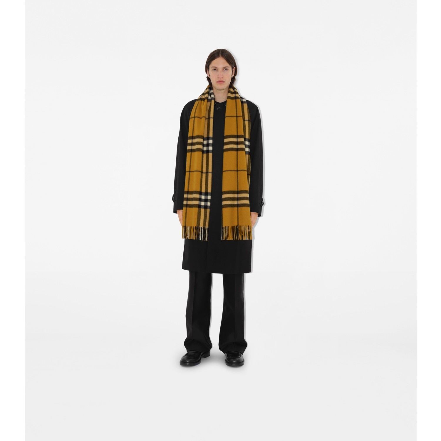 Sciarpa ampia in cashmere Check