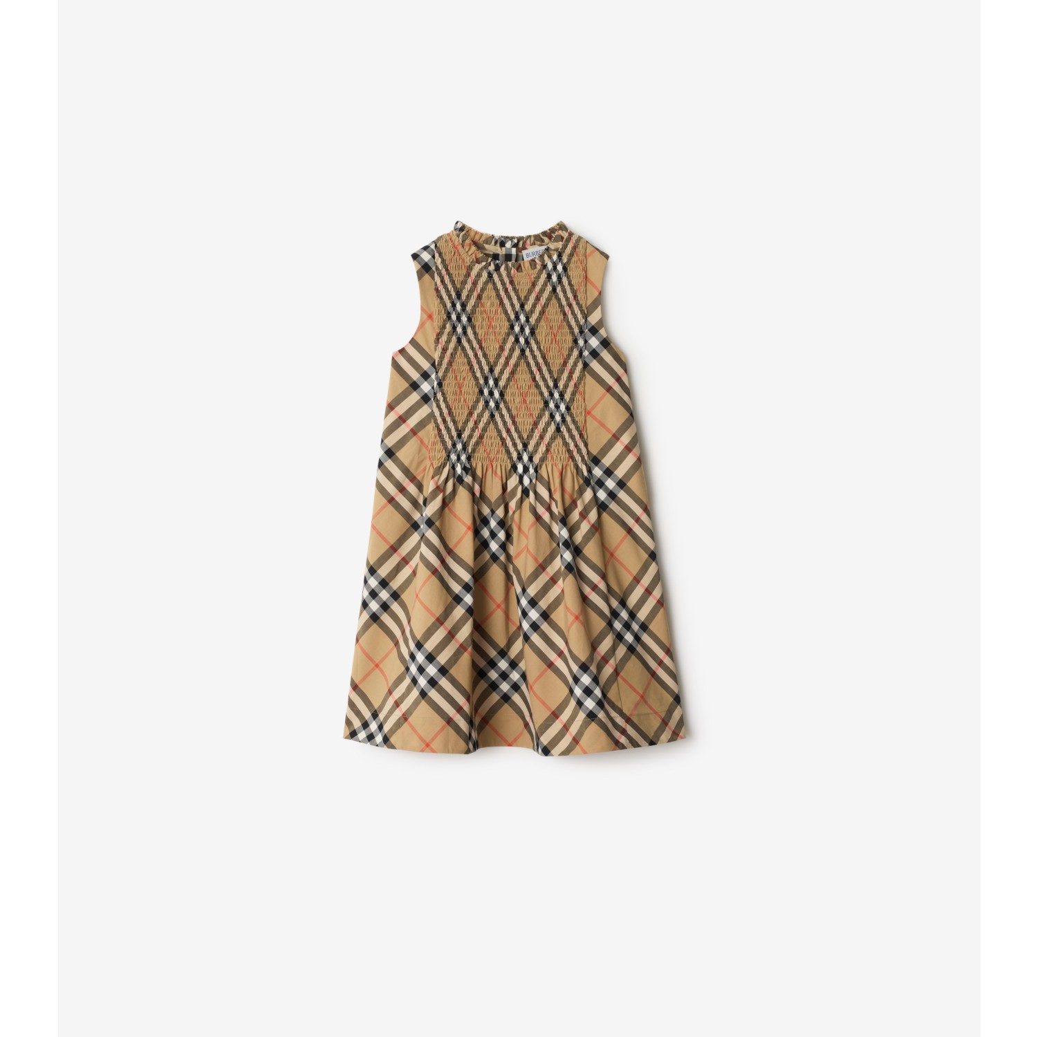 Check Cotton Poplin Dress