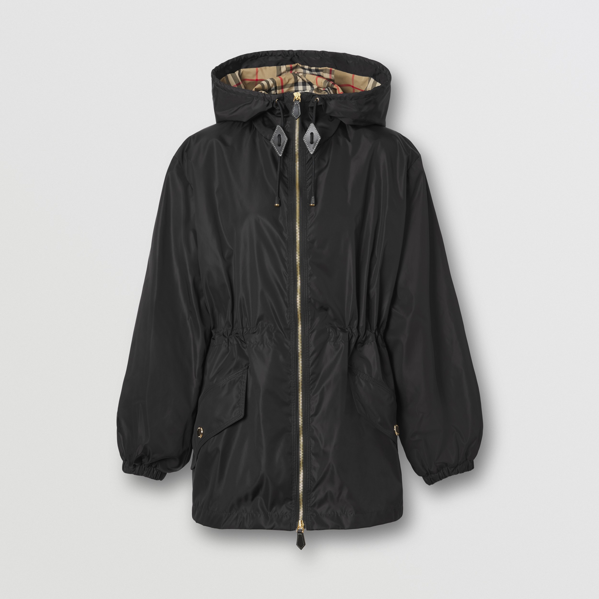 Nylon Lightweight Hooded Jacket in Black - Women | Burberry® Official - 4