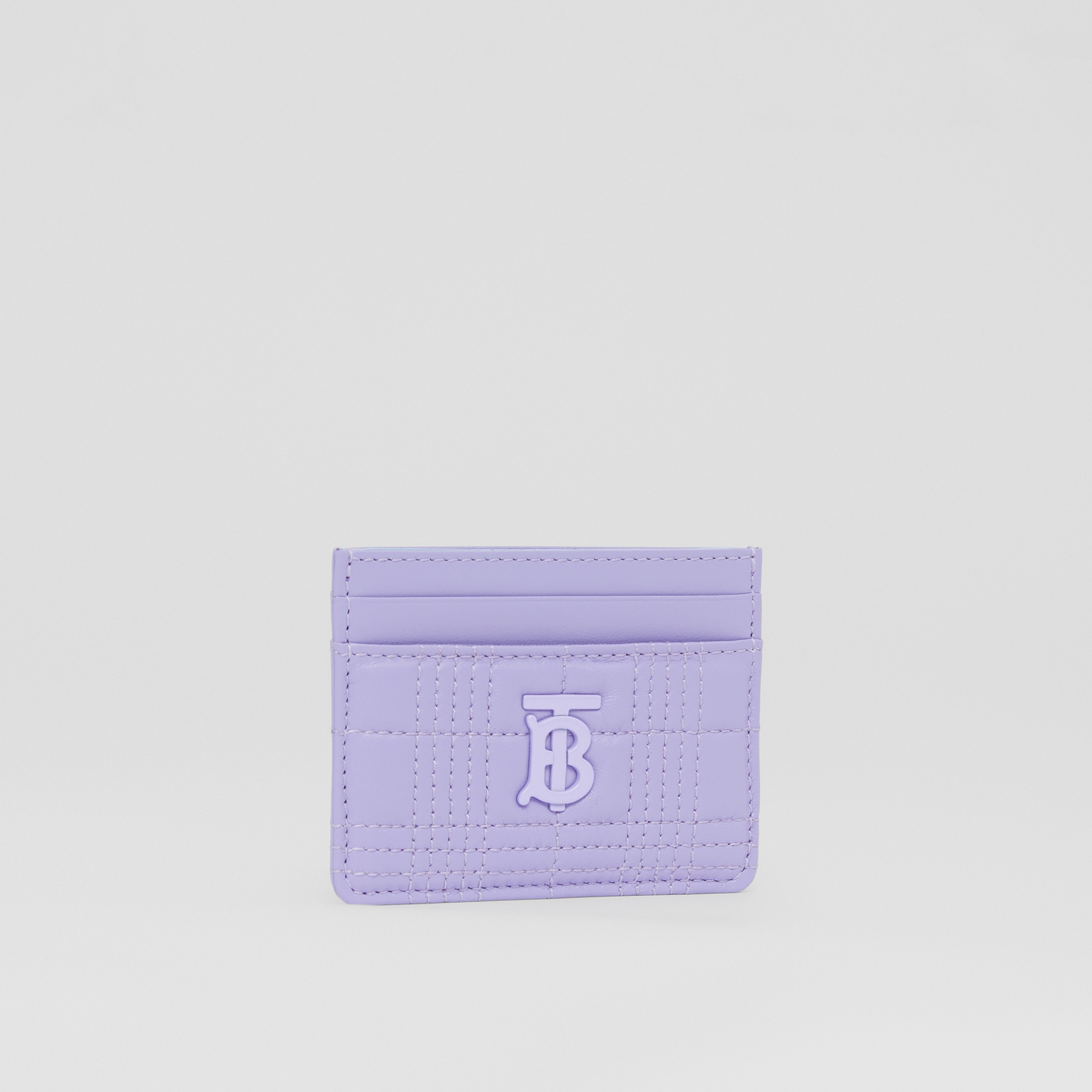Quilted Lambskin Lola Card Case in Soft Violet - Women | Burberry® Official - 4