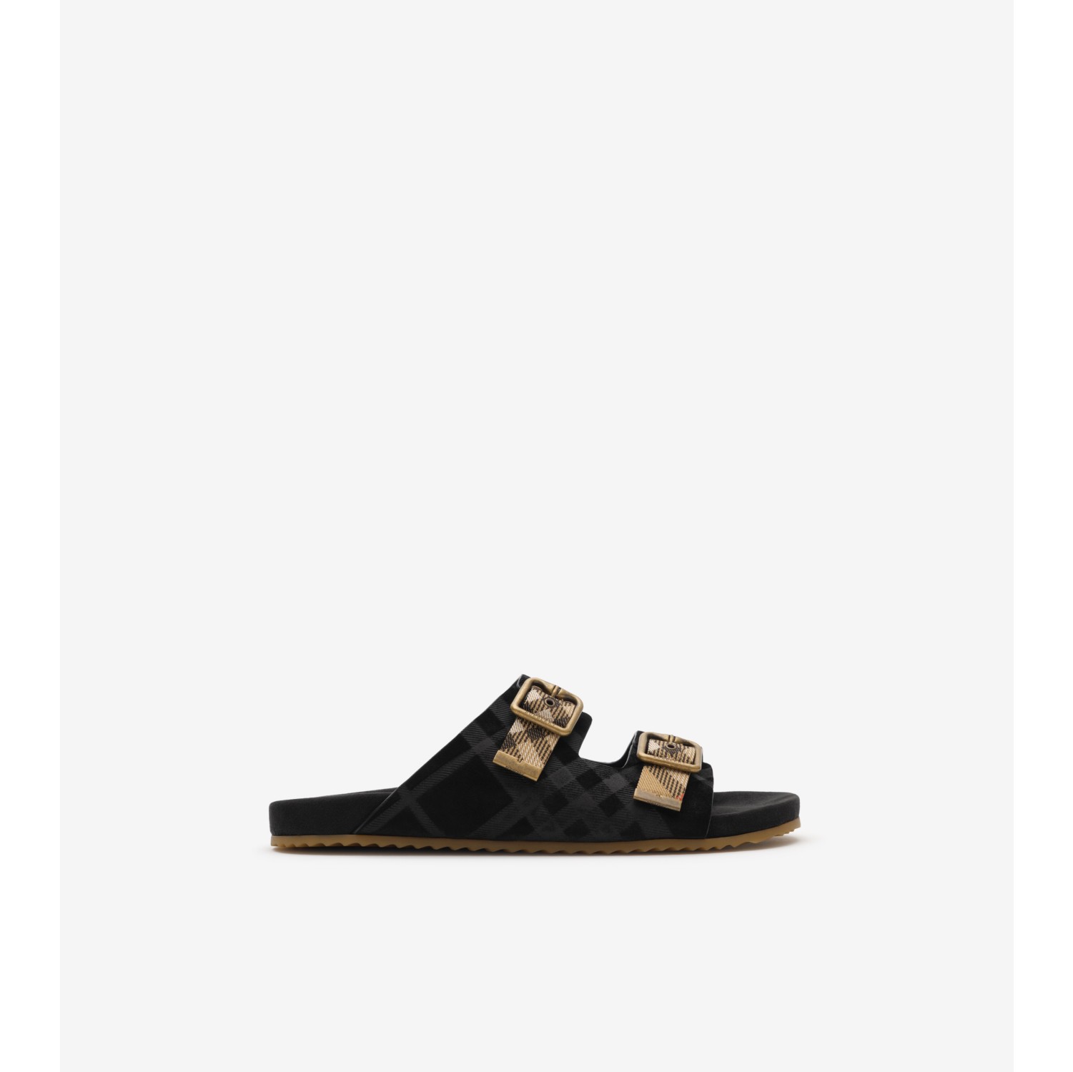 Check Suede Urchin Sandals