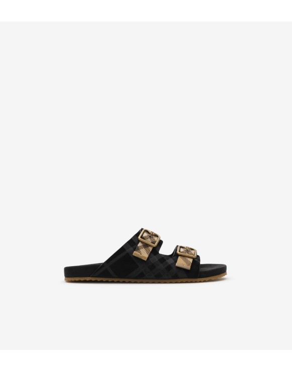 Check Suede Urchin Sandals