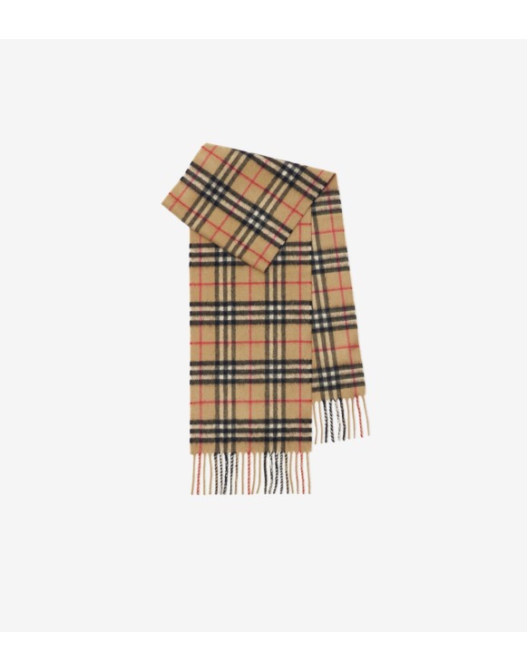 Check Cashmere Scarf