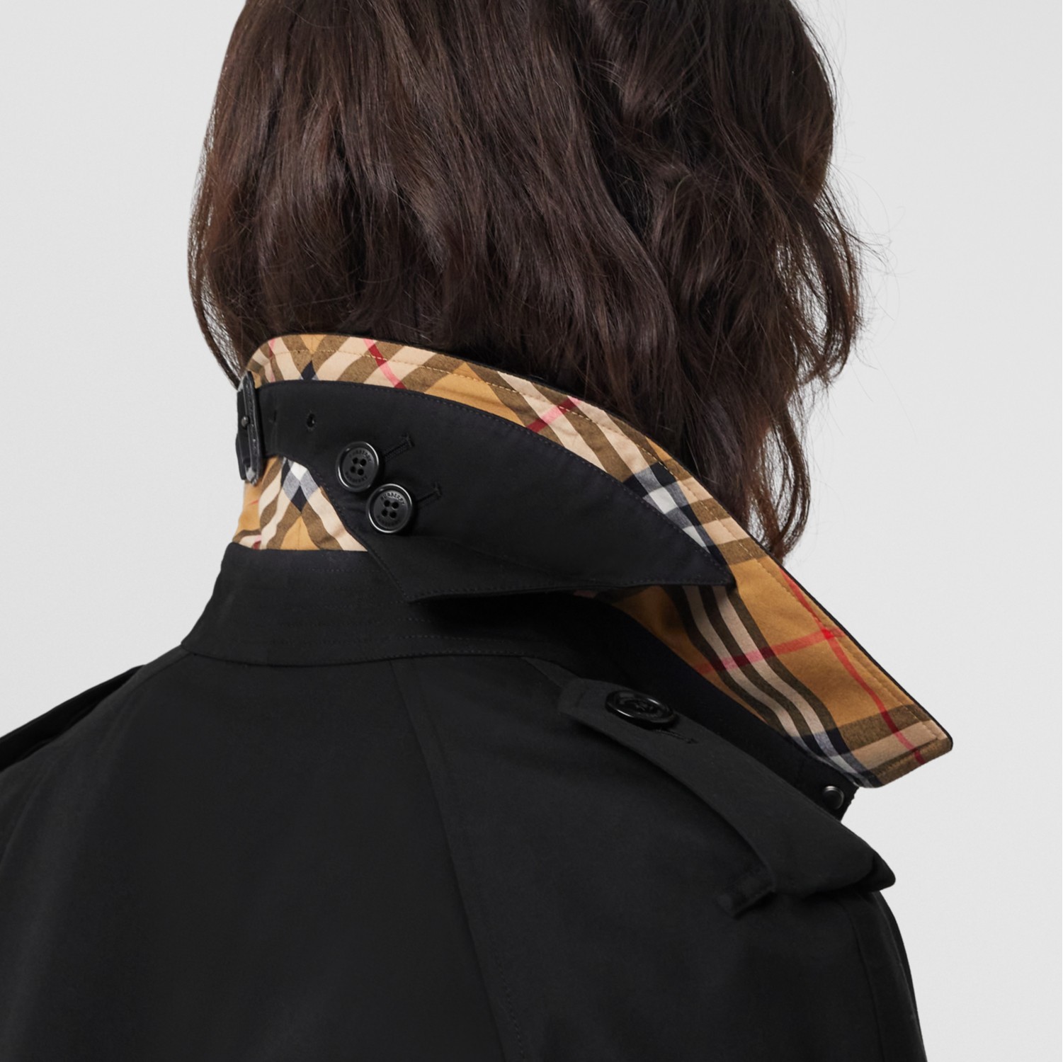 Burberry cheap black raincoat