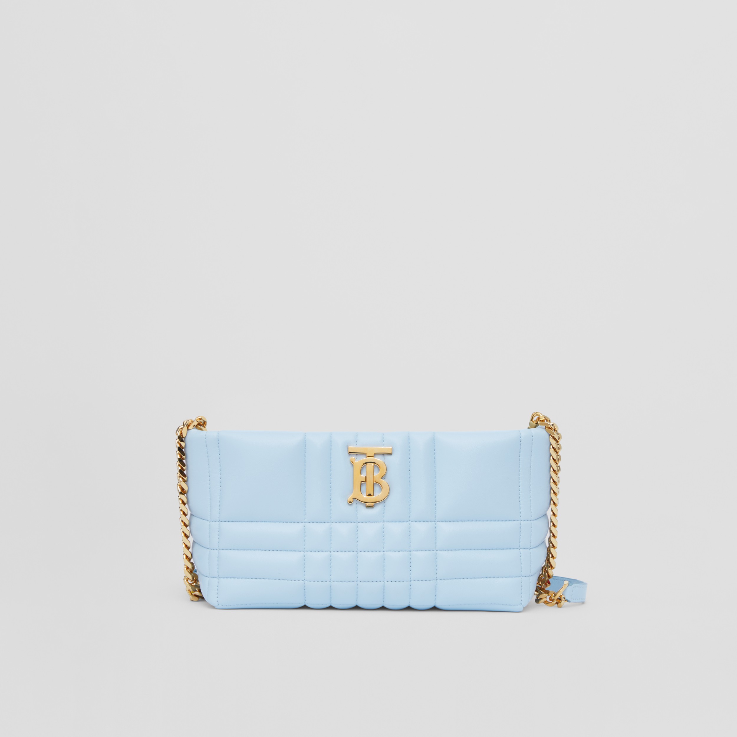 Quilted Leather Small Soft Lola Bag in Pale Blue - Women | Burberry®  Official