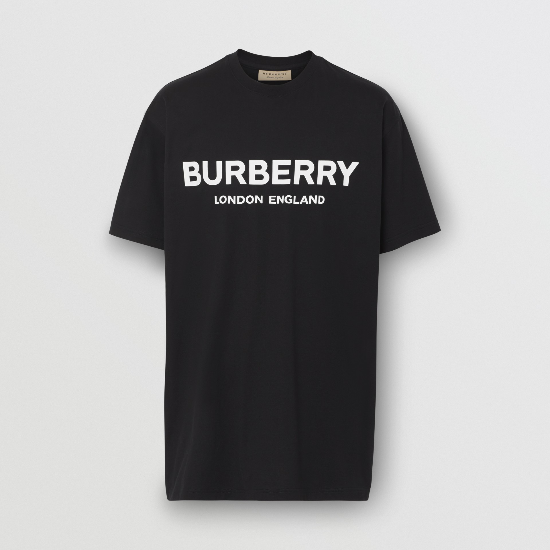 Logo Print Cotton T-shirt In Black - Men | Burberry United States