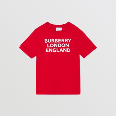 red burberry t shirt