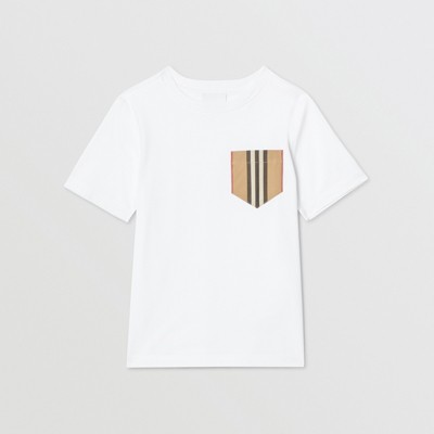 men's burberry t shirt with shoulder patch