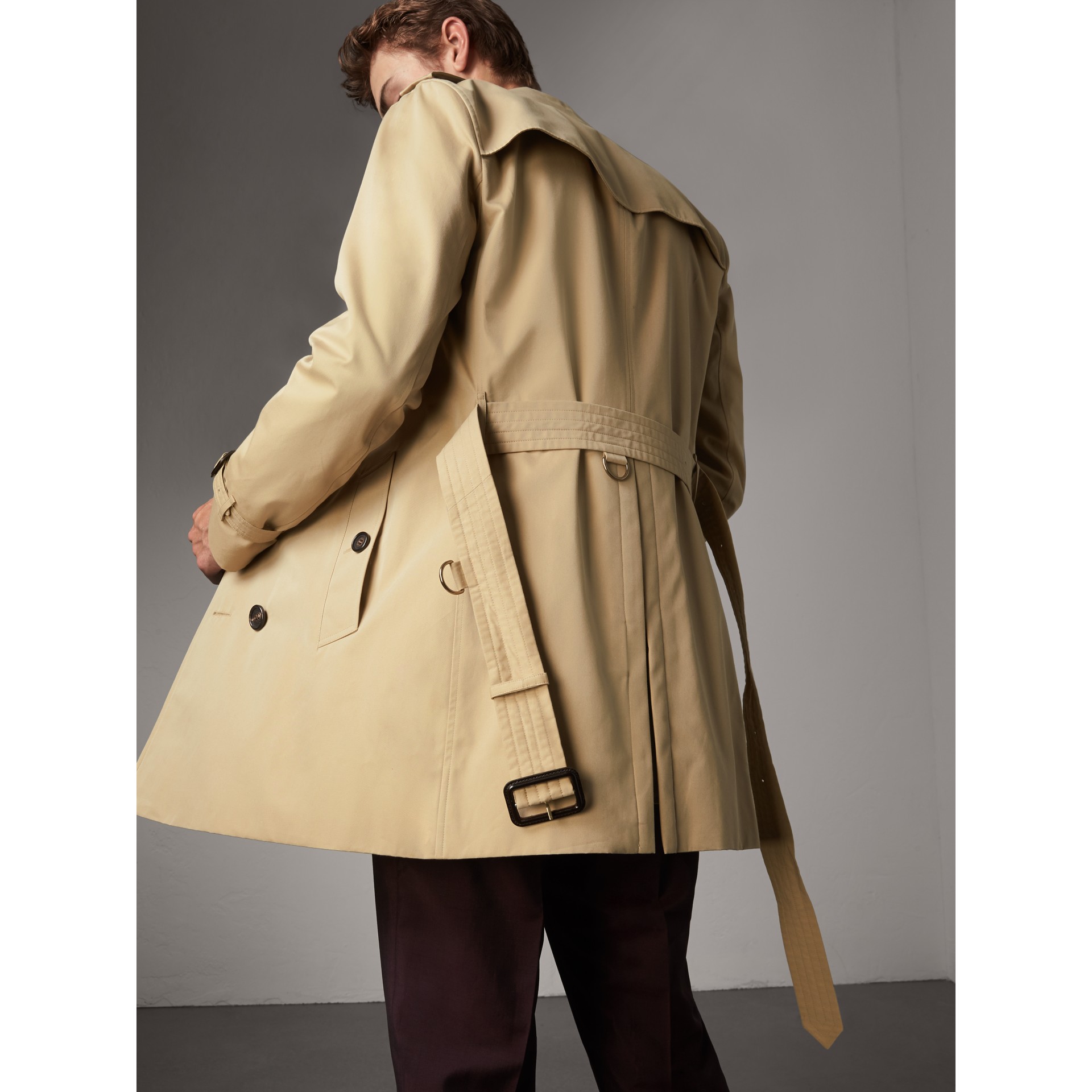 The Sandringham – Mid-length Trench Coat in Honey - Men | Burberry ...
