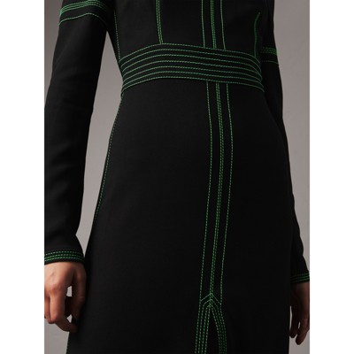 black burberry dress