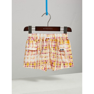 burberry shorts orange