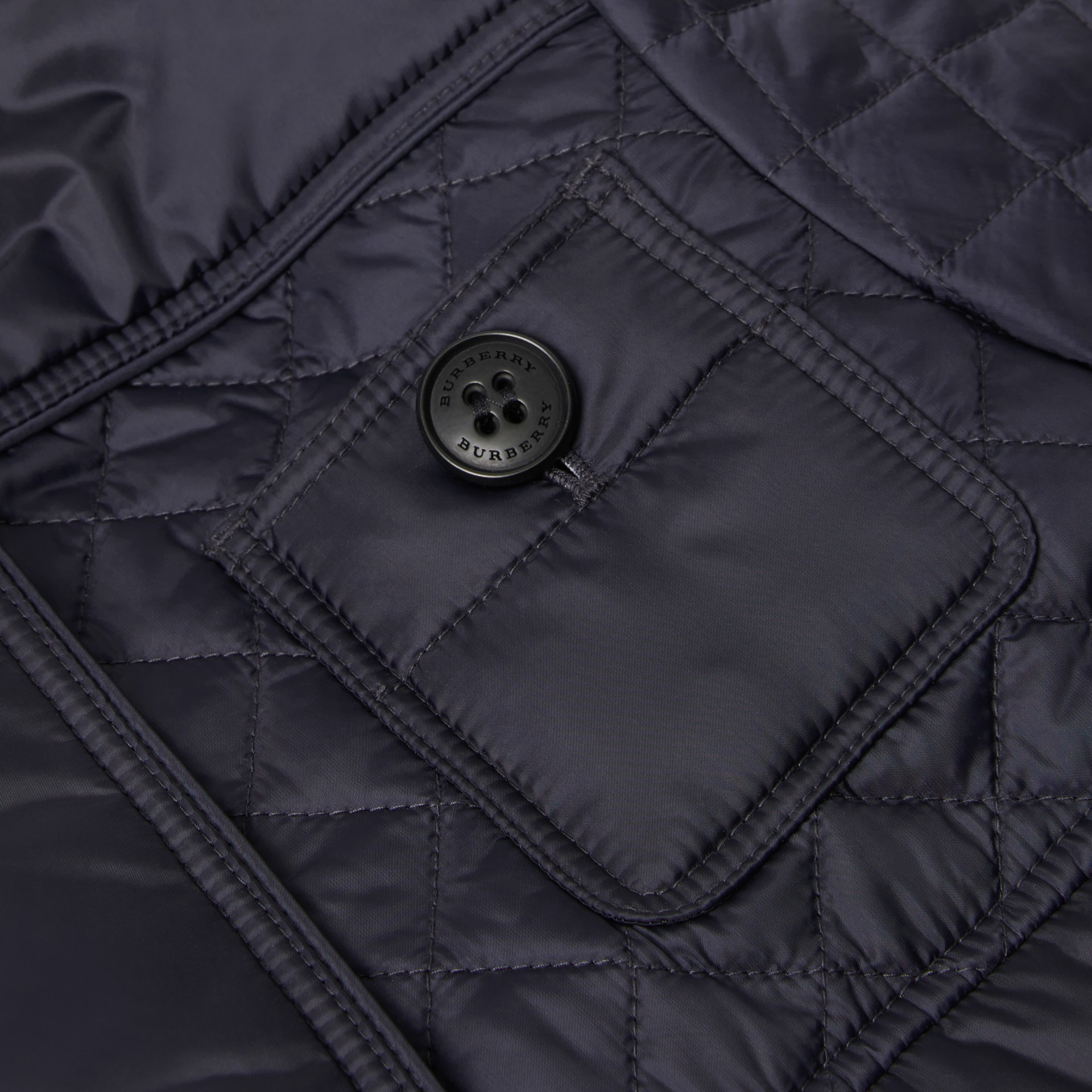 Lightweight Diamond Quilted Jacket in Navy | Burberry United States