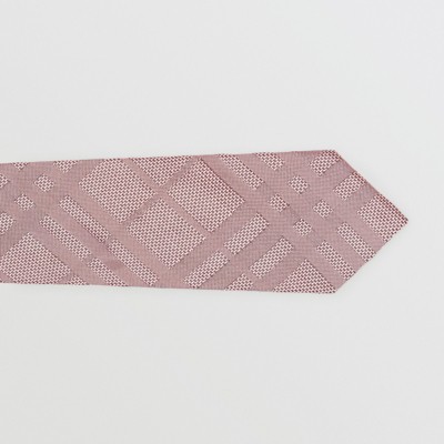 burberry pink check tie