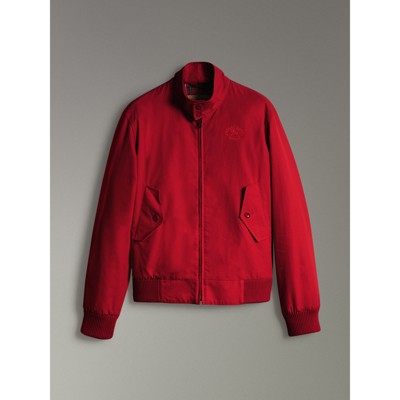 burberry coat mens red