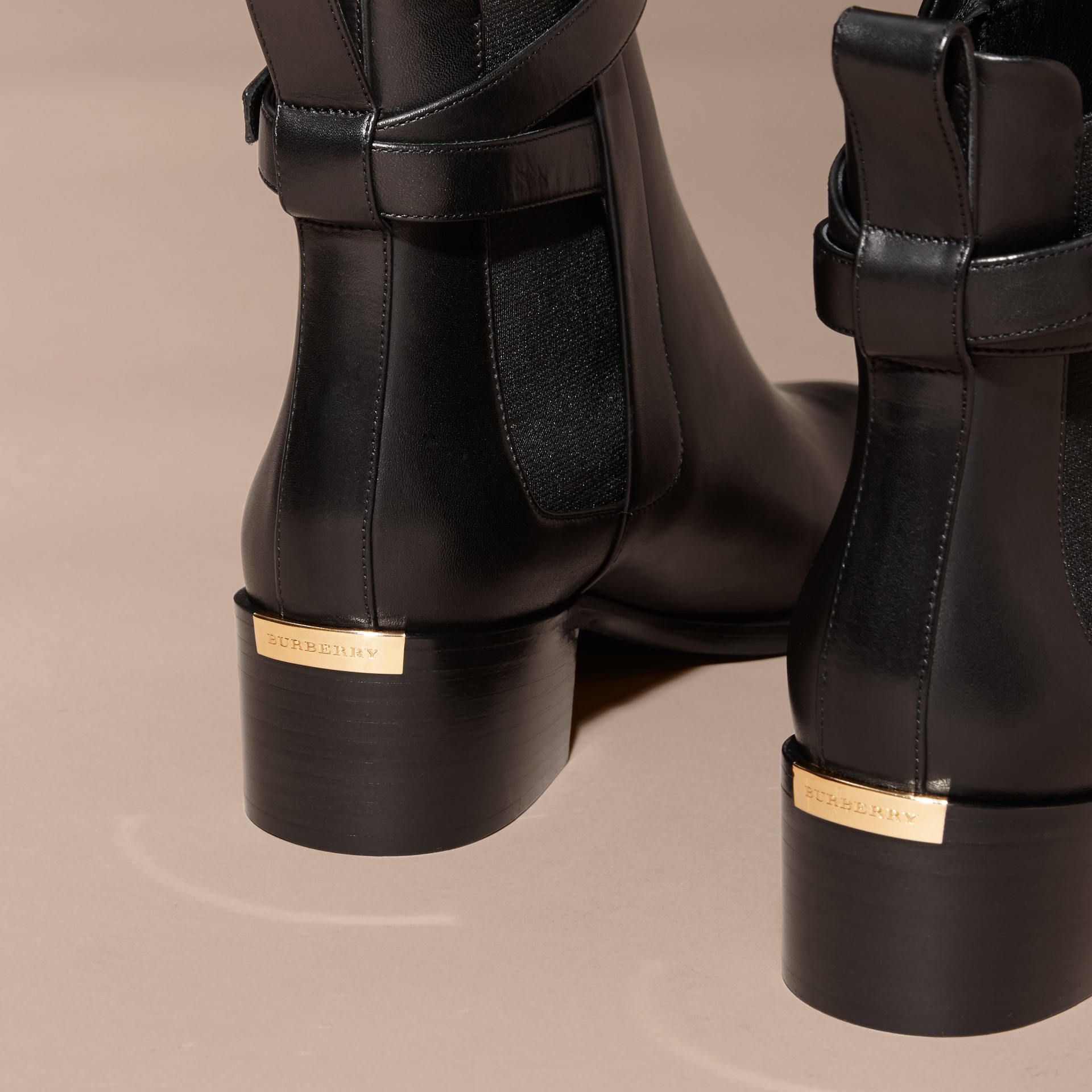 buckle chelsea boots womens