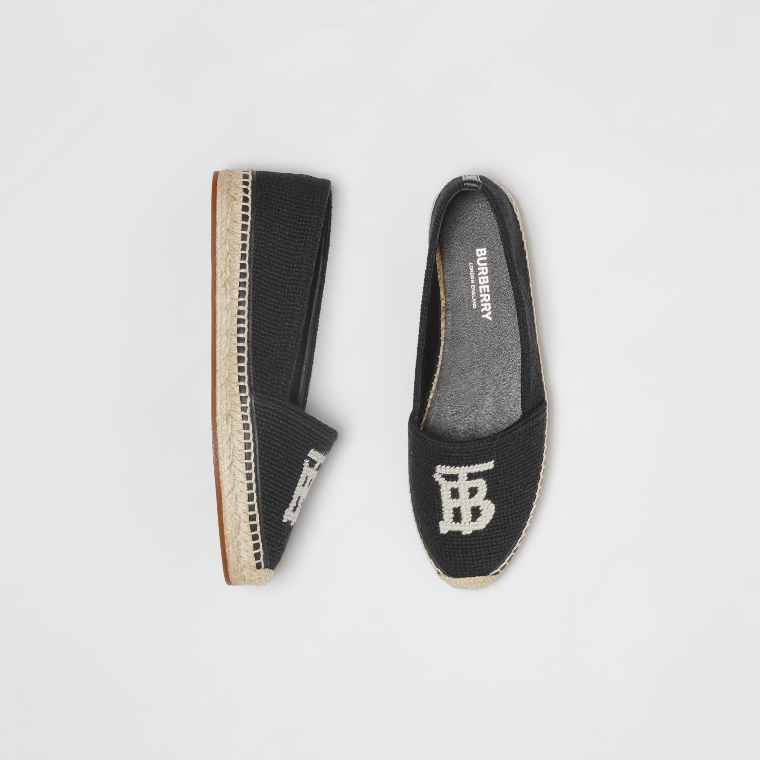 burberry black espadrilles