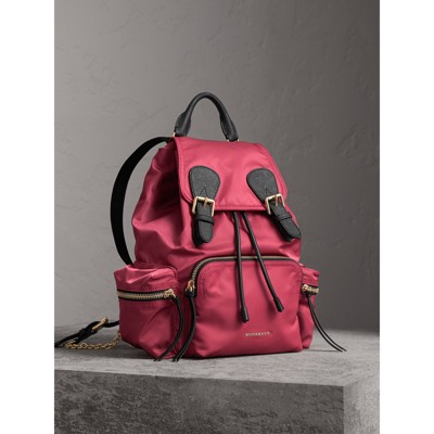 pink burberry backpack