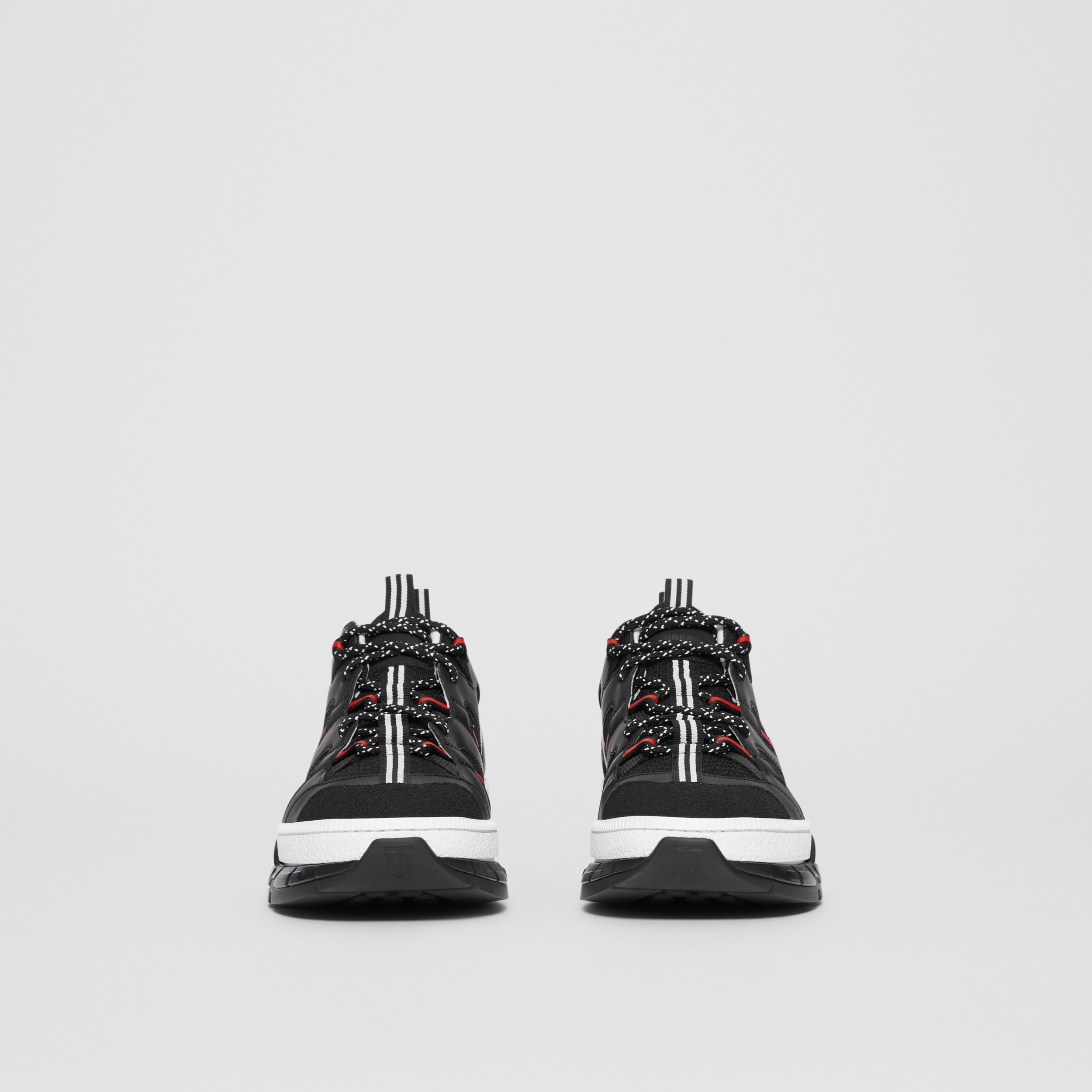 mesh and nubuck union sneakers