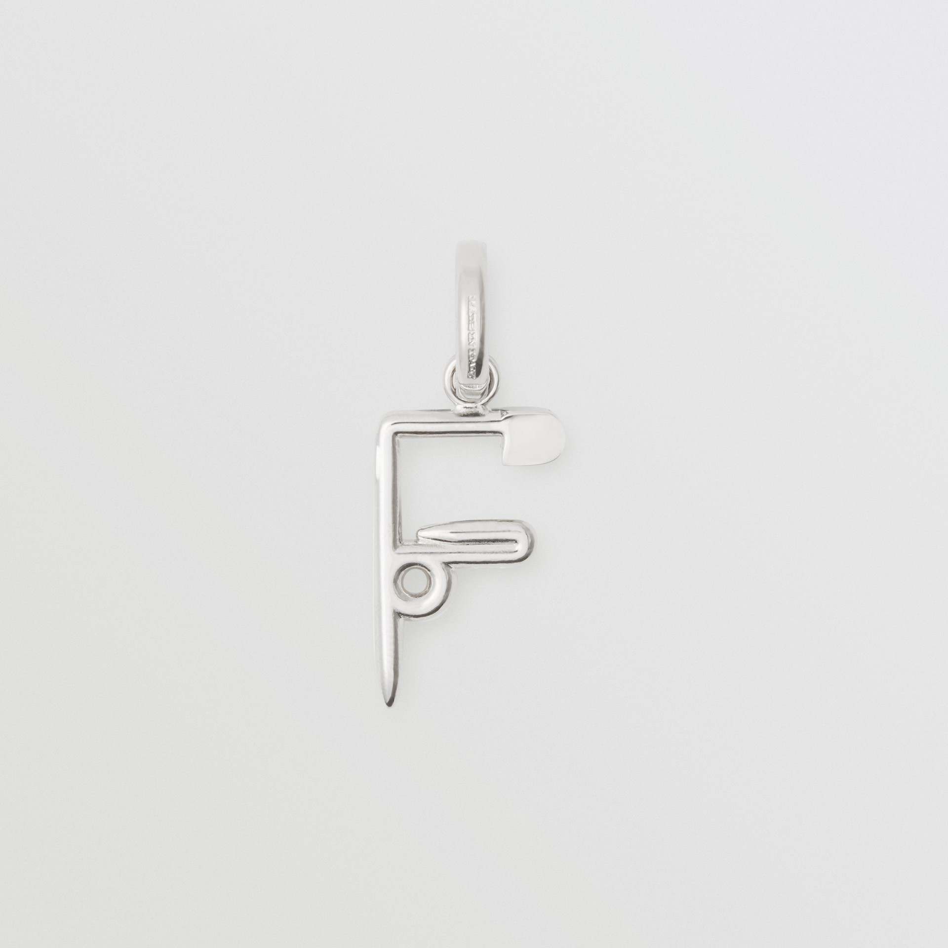 BURBERRY Kilt Pin ‘F’ Alphabet Charm