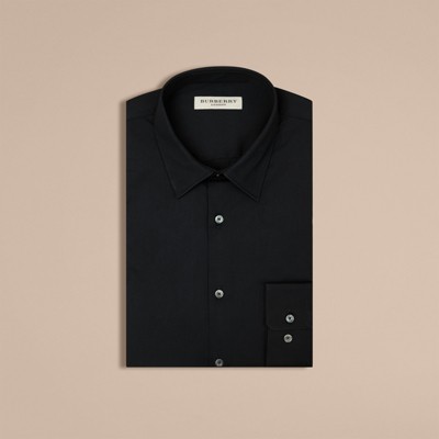 burberry black dress shirt